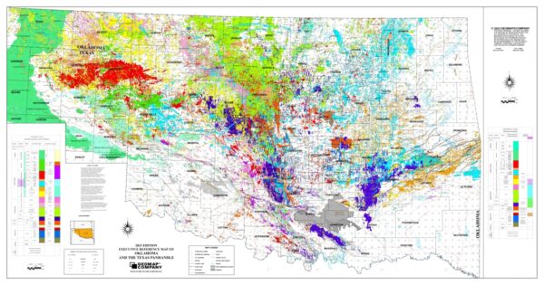 325 – Executive Reference Map – Oklahoma and the Texas Panhandle