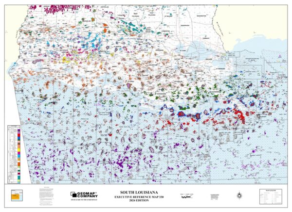 330 – Executive Reference Map – South Louisiana