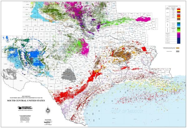 336 – Executive Reference Map – South Central United States