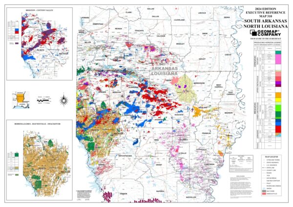 310 – Executive Reference Map – South Arkansas/North Louisiana