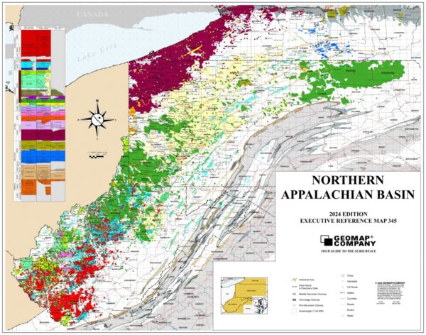 345 – Executive Reference Map – Northern Appalachian Basin