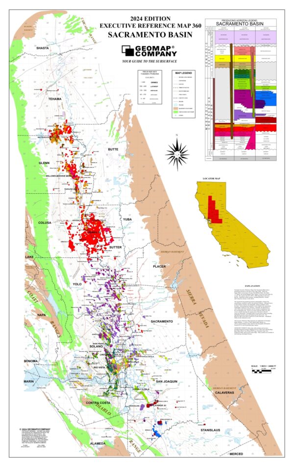 360 – Executive Reference Map – Sacramento Basin