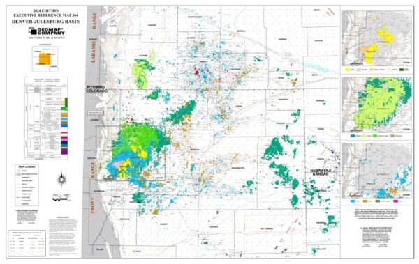 364 – Executive Reference Map – Denver – Julesburg Basin